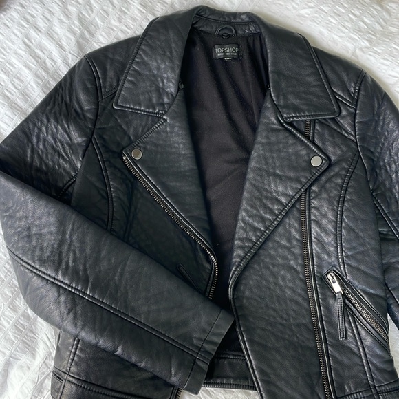 Fake leather top shop jacket - Picture 1 of 2